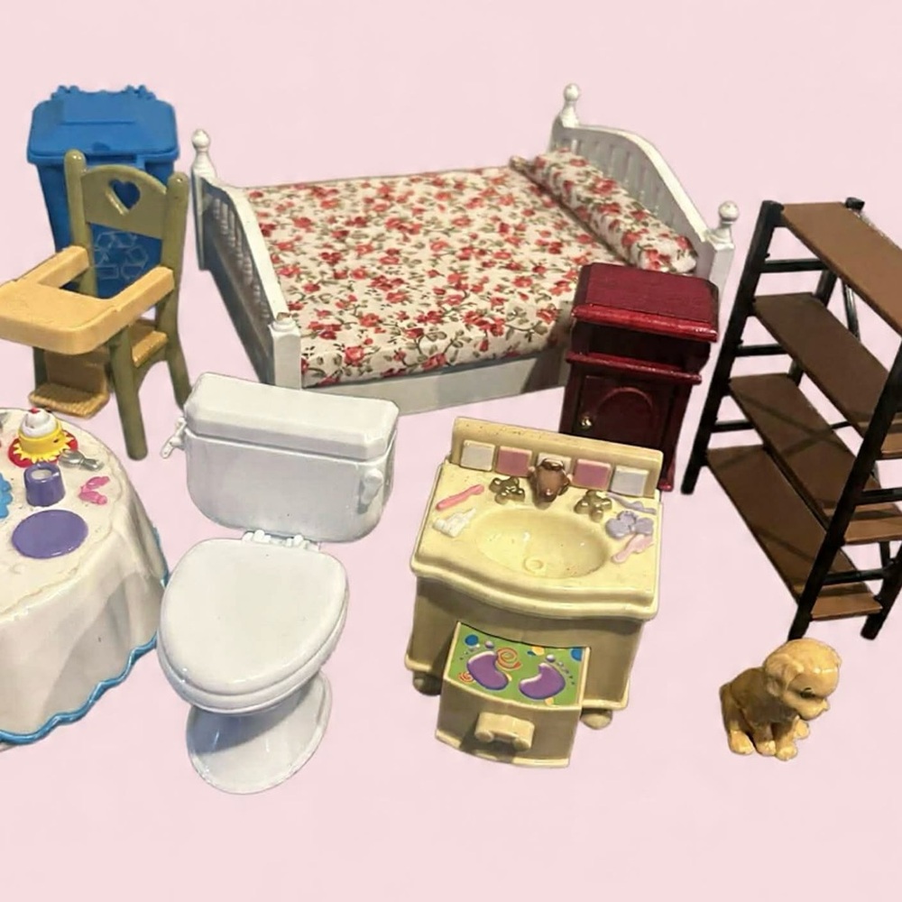 Loving family Dollhouse 1:12 scale doll Furniture Set musical FP birthday table - Picture 4 of 4